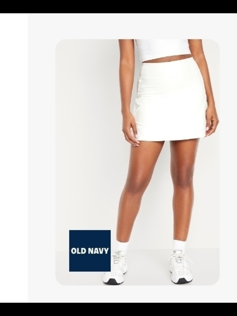 Old Navy White Mini Skirt